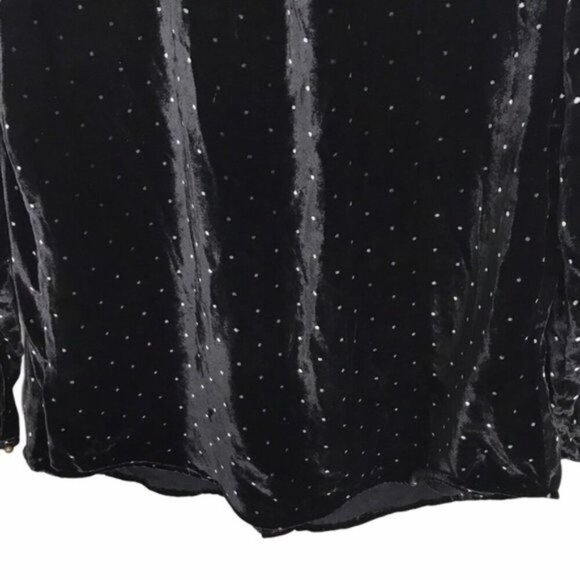 Alexa Chung For Madewell Pin Dot Velvet Blouse $128 Medium - Picture 7 of 12